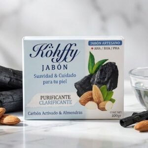 Jabón Artesanal de Carbono Activado y Almendras